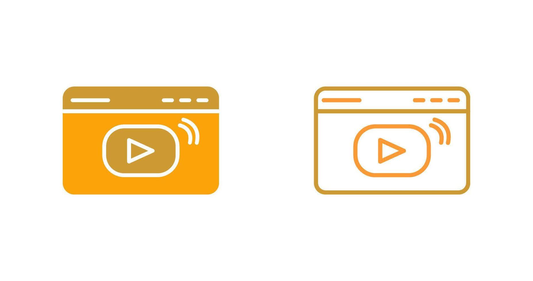 Video Streaming Vector Icon