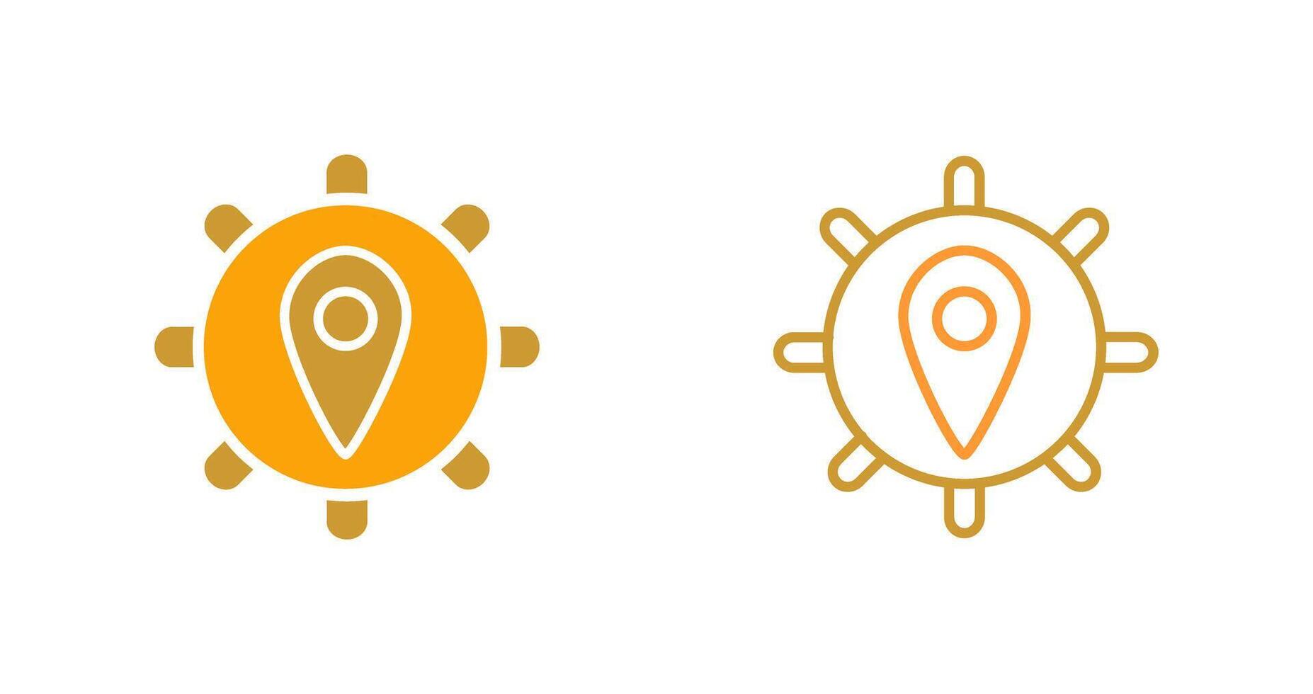 Location Settings Vector Icon