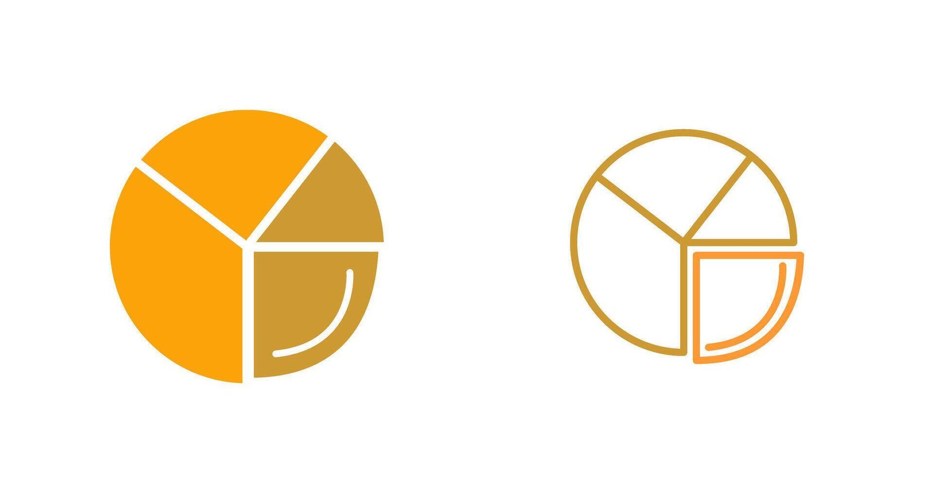 Pie Chart Analysis Vector Icon