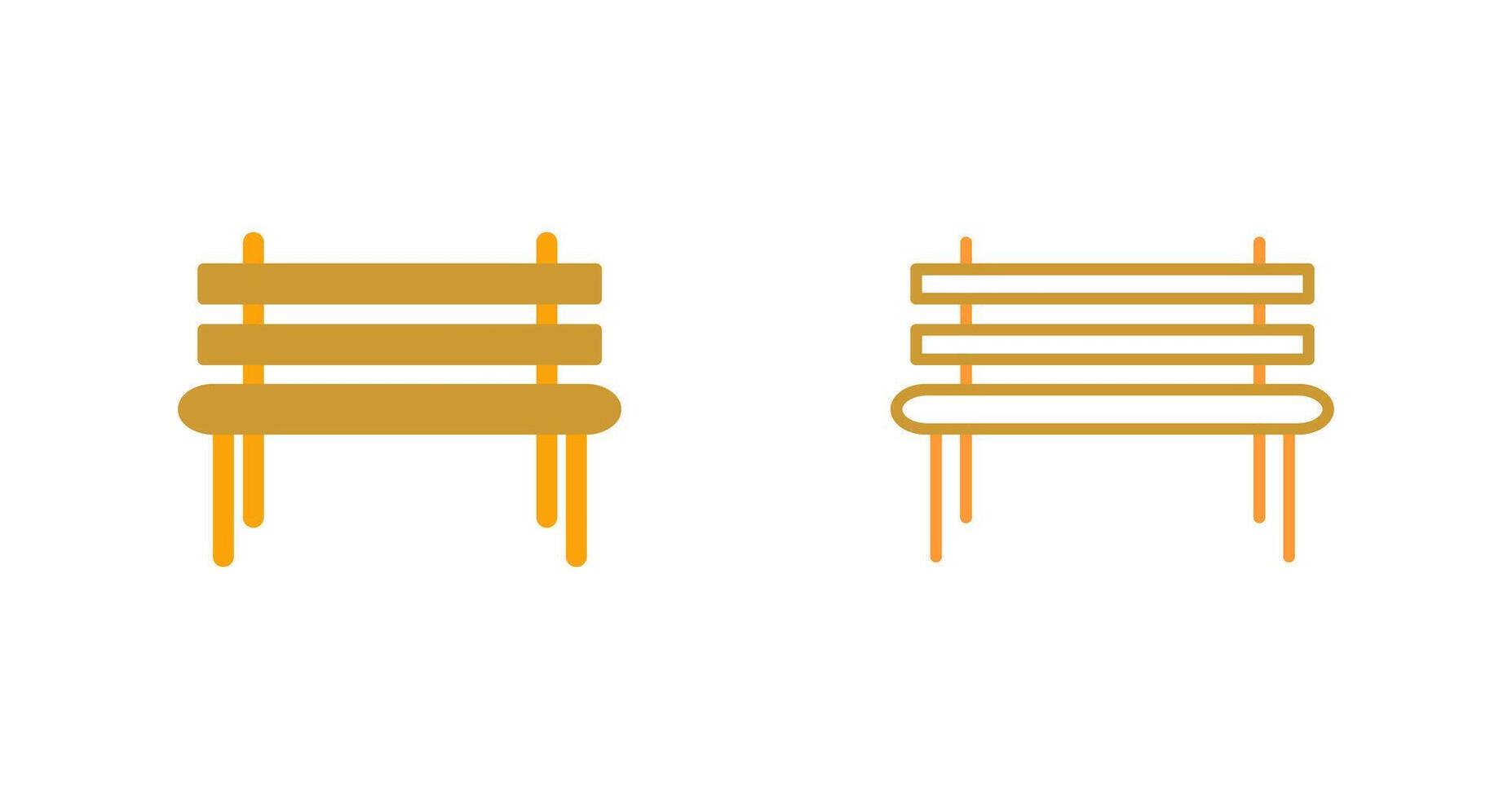 Garden Bench Vector Icon