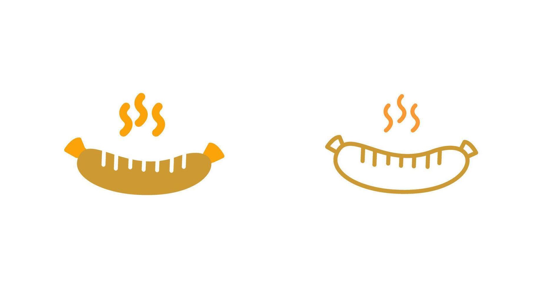 Hot Sausage Vector Icon
