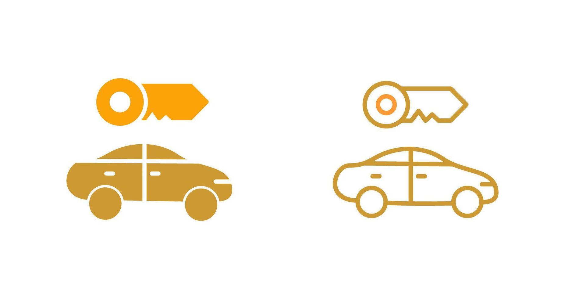 Rent a Car Vector Icon