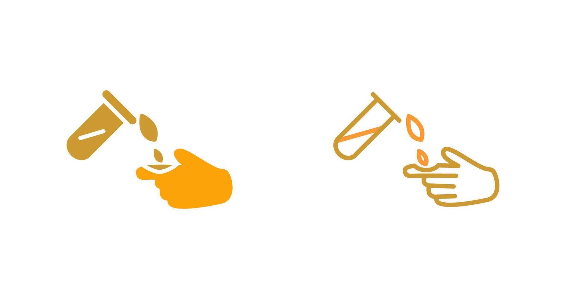 Corrosive Hazard Vector Icon