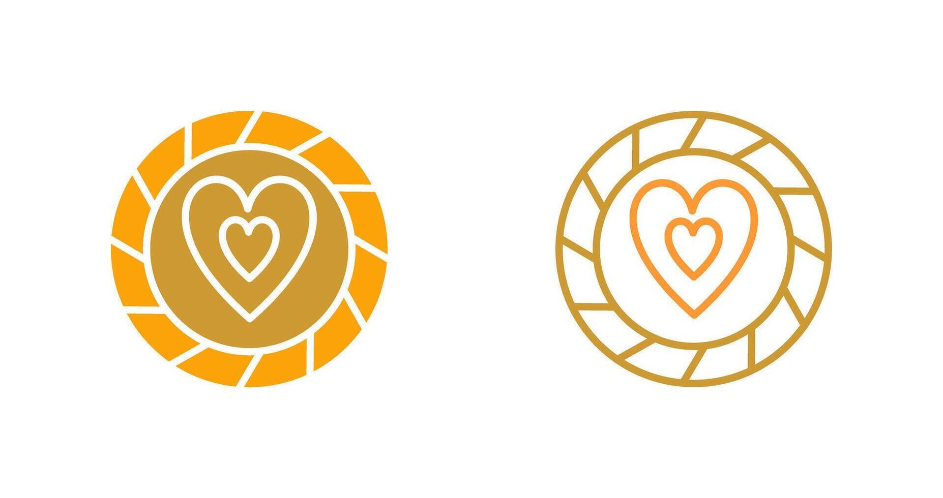 Heart Chip Vector Icon