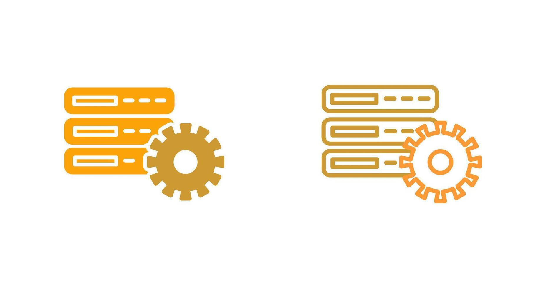 Database Setting Vector Icon
