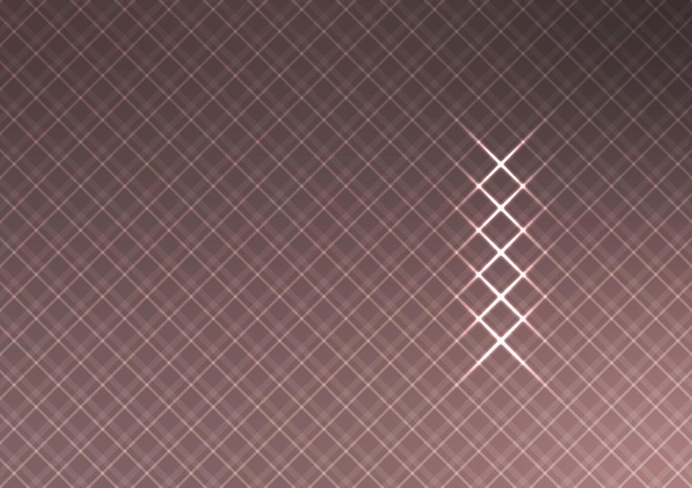 Brown square gradient light line pattern background vector