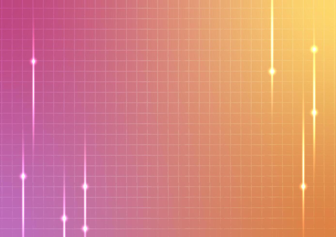 Square pink pattern orange gradient geomagnetic background vector