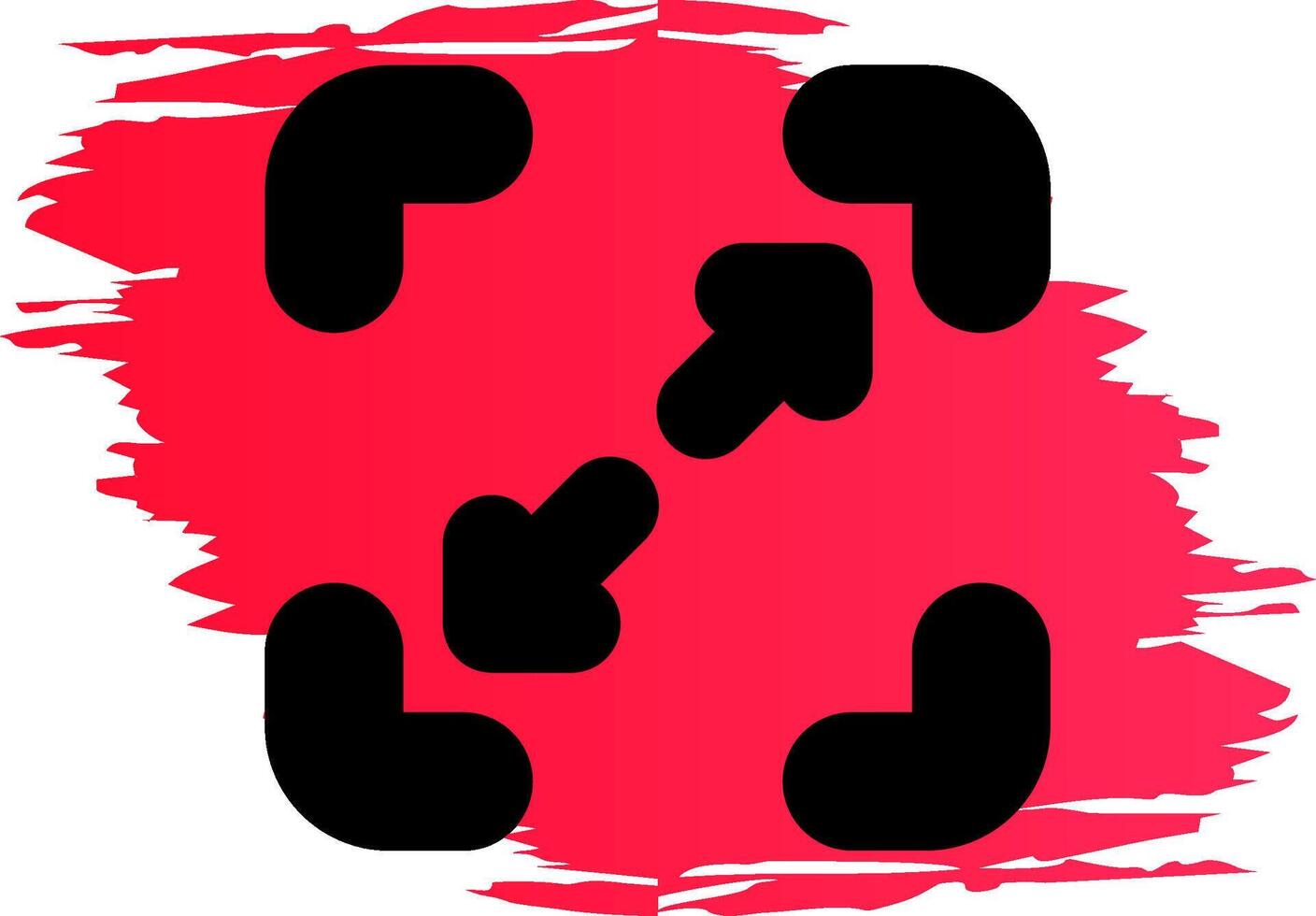 Glyph Line Smart Corner Gradient vector