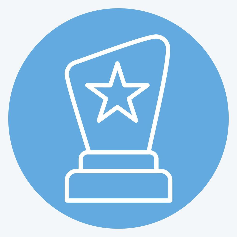 Icon Award. related to Entertainment symbol. blue eyes style. simple design illustration vector