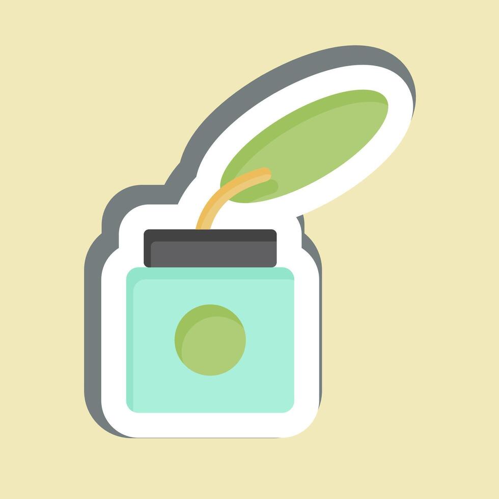 Sticker Inkwell. related to Entertainment symbol. simple design illustration vector