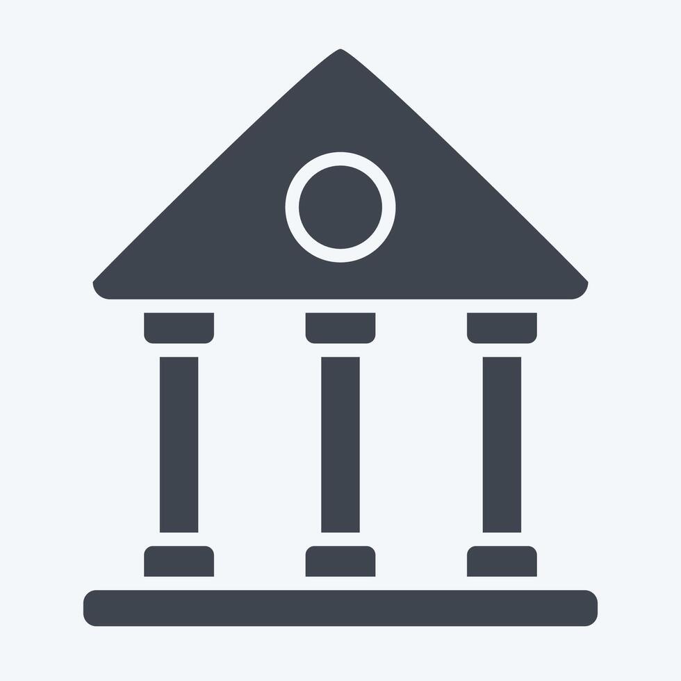 Icon Theatre. related to Entertainment symbol. glyph style. simple design illustration vector
