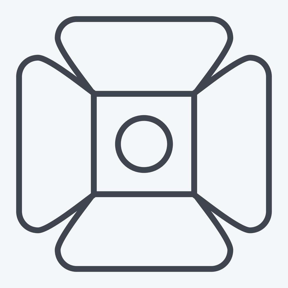 Icon Spotlight. related to Entertainment symbol. line style. simple design illustration vector