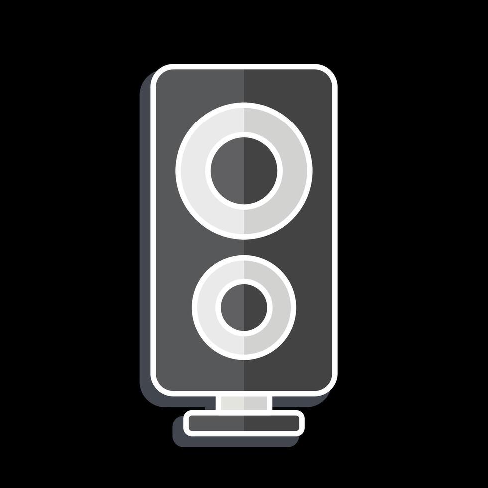 Icon Loud Speaker. related to Entertainment symbol. glossy style. simple design illustration vector