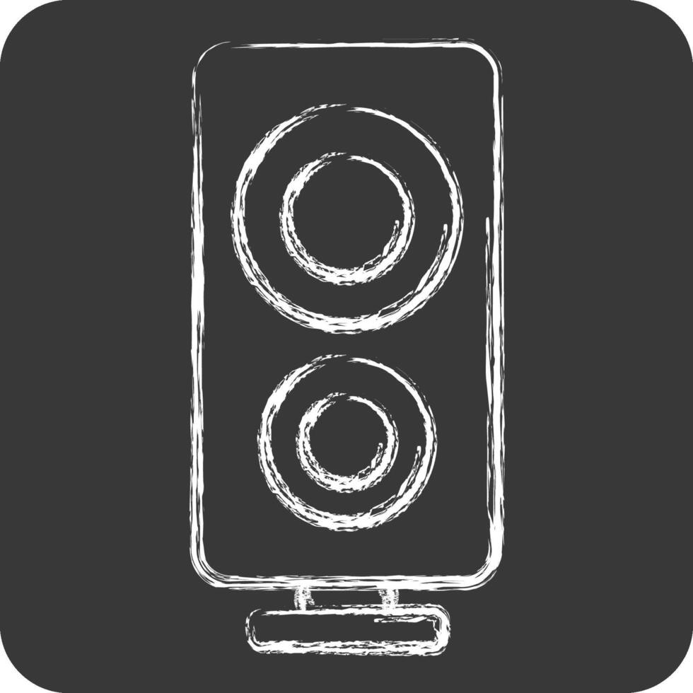 Icon Loud Speaker. related to Entertainment symbol. chalk Style. simple design illustration vector