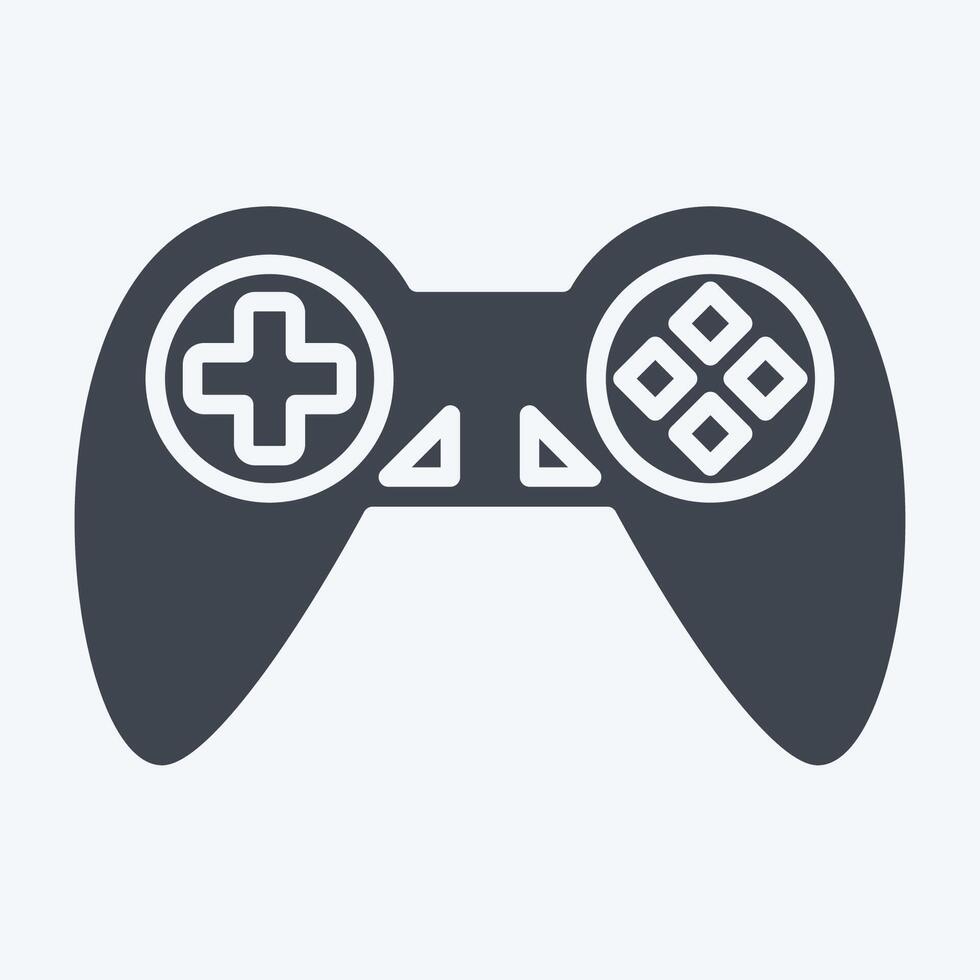 Icon Games. related to Entertainment symbol. glyph style. simple design illustration vector