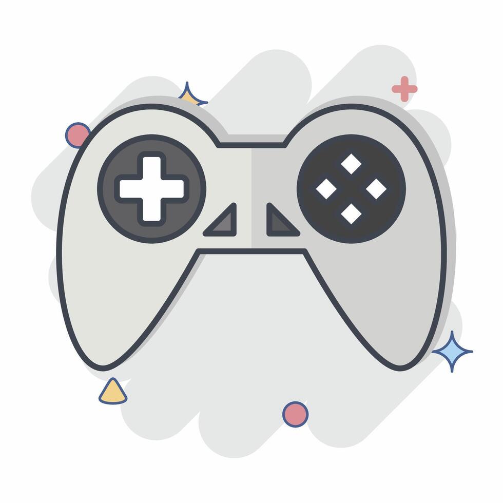 Icon Games. related to Entertainment symbol. comic style. simple design illustration vector