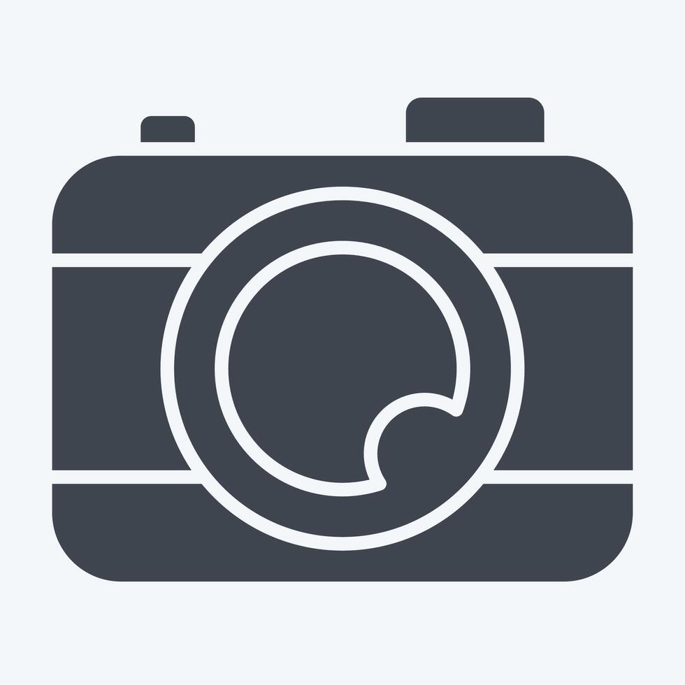 Icon Camera. related to Entertainment symbol. glyph style. simple design illustration vector