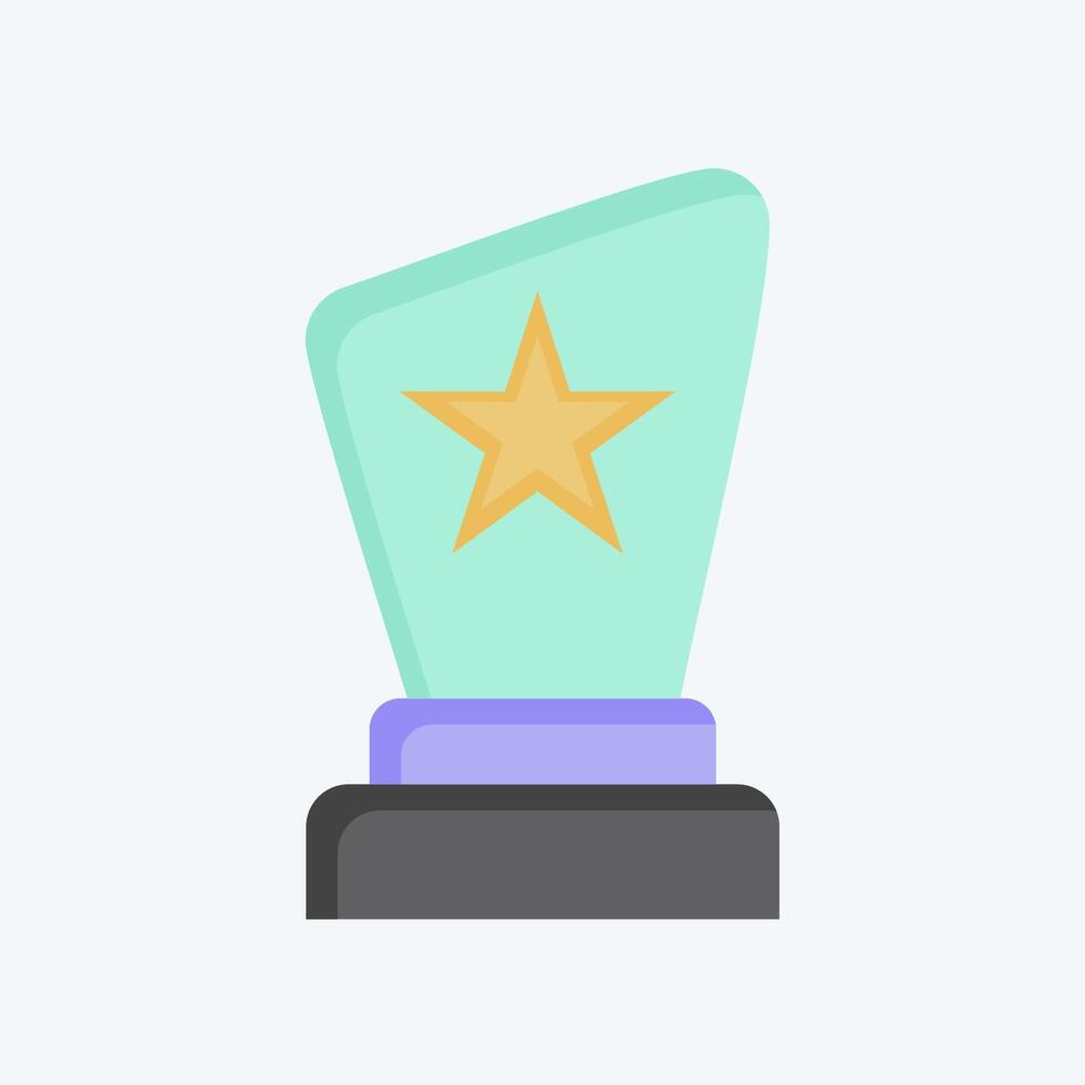 Icon Award. related to Entertainment symbol. flat style. simple design illustration vector