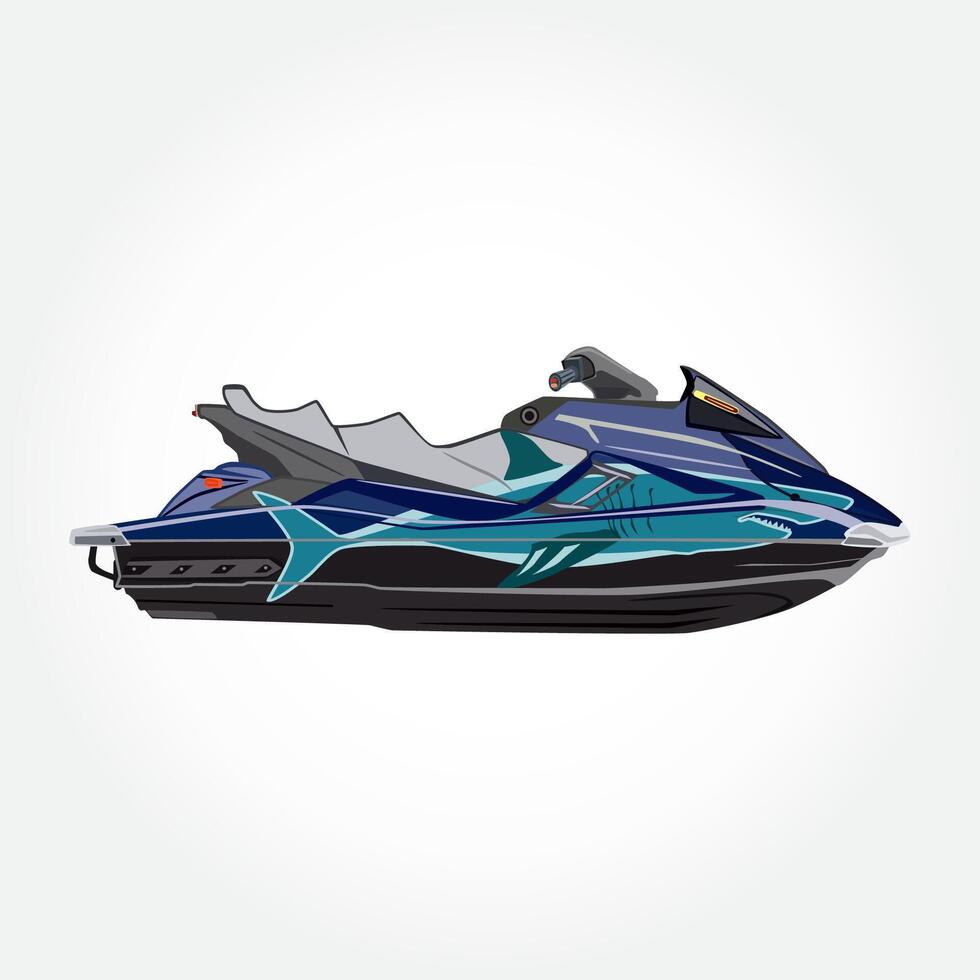 Water Scooter or Jet Boat vector