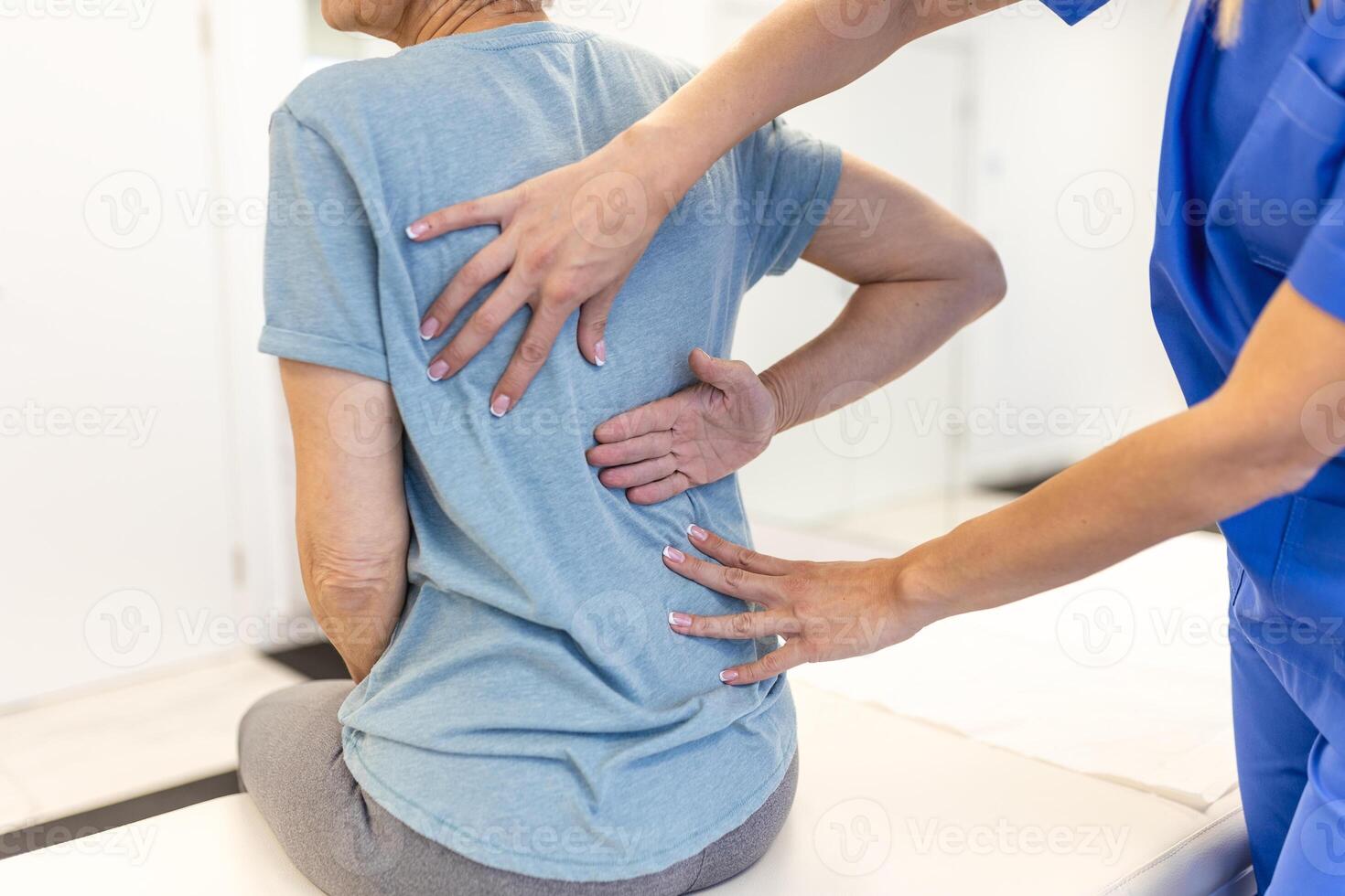 Scoliosis Spine Curve Anatomy, Posture Correction. Chiropractic treatment, Back pain relief. photo