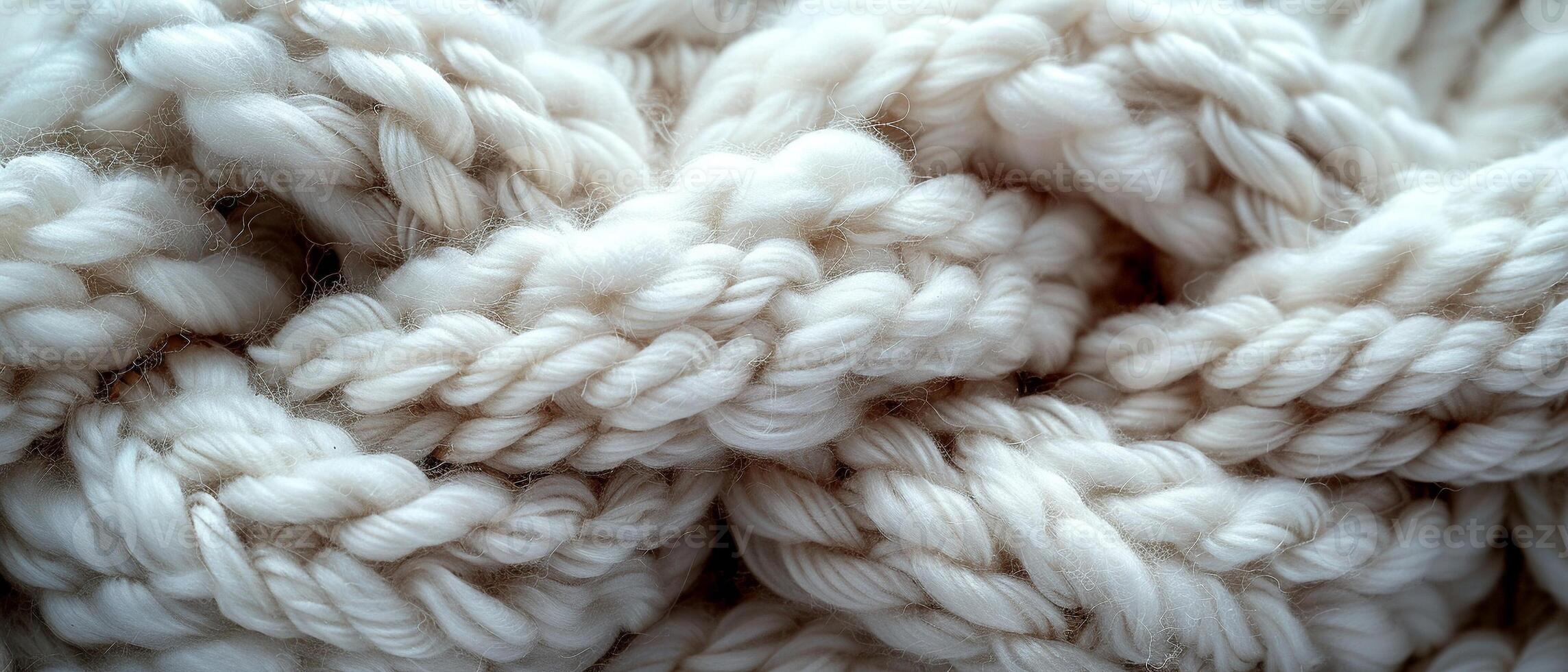 AI Generated Knitted wool texture in close-up photo