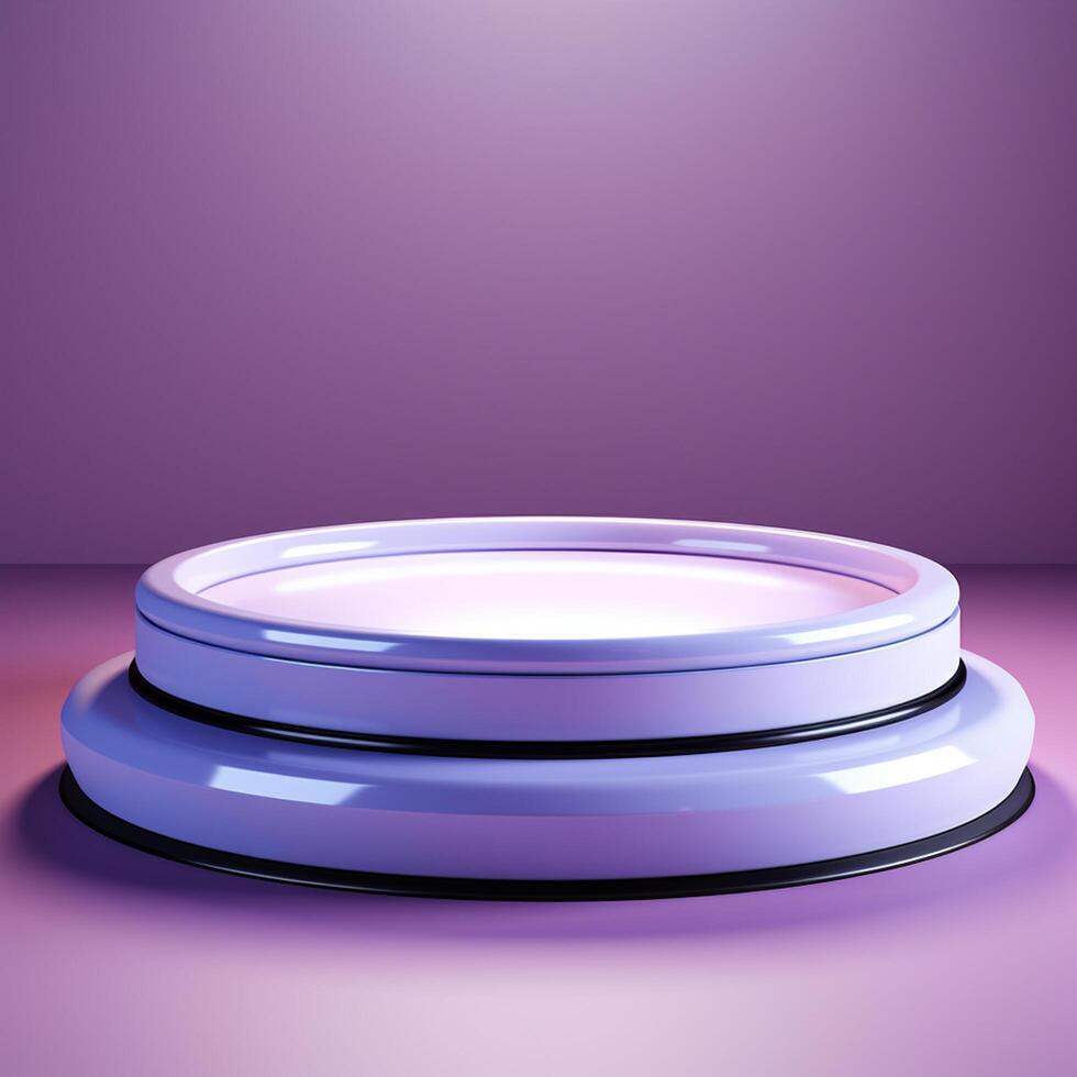 AI generated luxury podium for product presentation. Abstract background photo