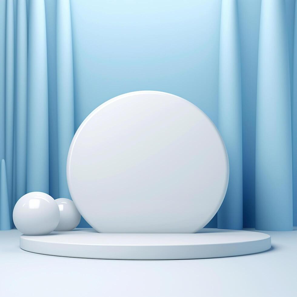 AI generated luxury podium for product presentation. Abstract background photo
