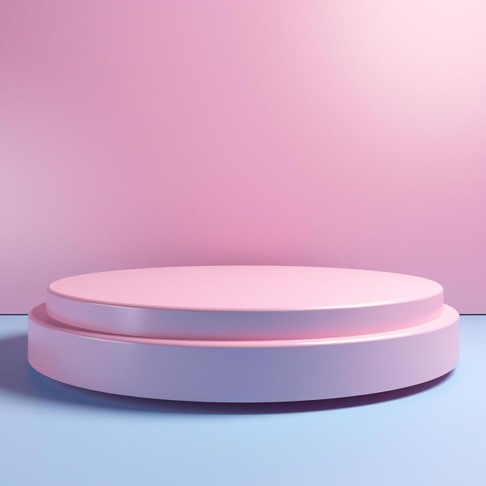 AI generated luxury podium for product presentation. Abstract background photo