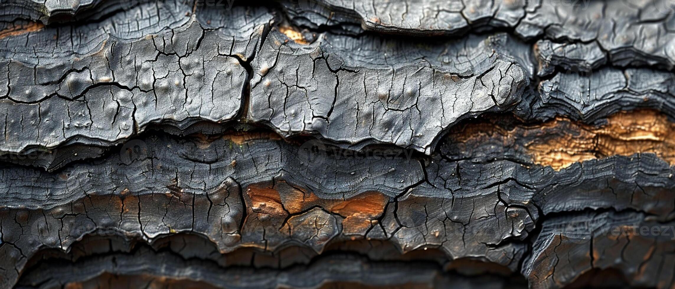 AI Generated Rough bark texture of an old tree photo