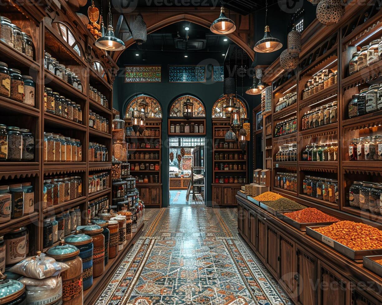 AI Generated Spice Market Enriches Cooking Adventures in Business of Flavorful Discoveries photo