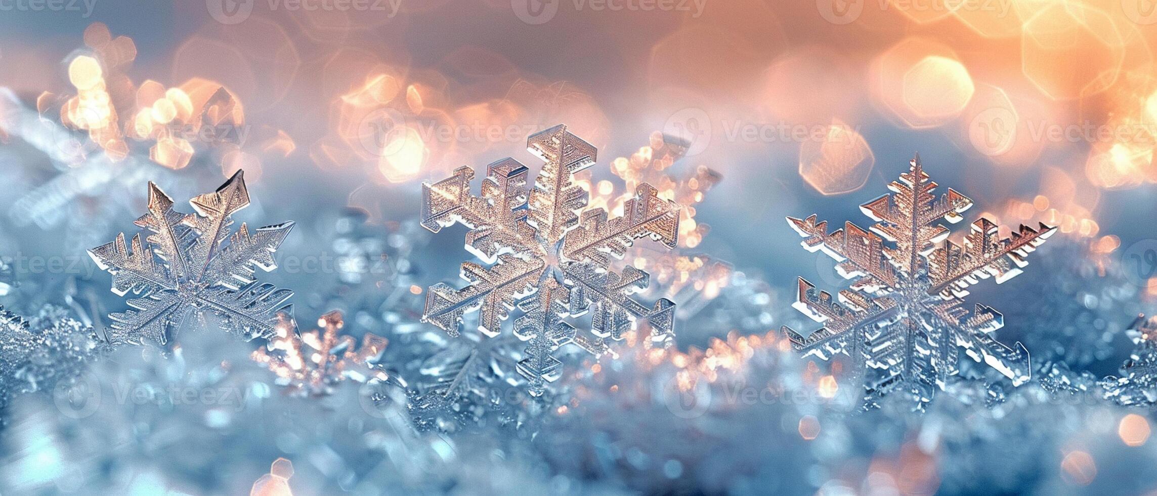 AI Generated Close-up of ice crystals forming on a surface photo