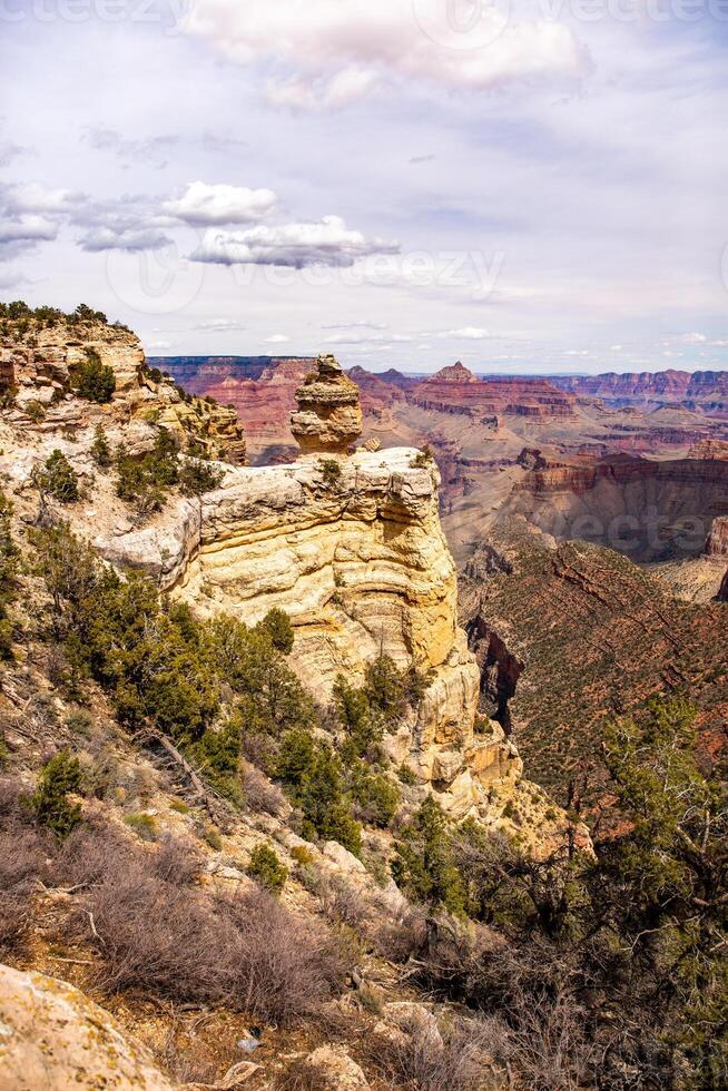 genial ver de el grandioso cañón nacional parque, Arizona, unido estados California desierto. foto