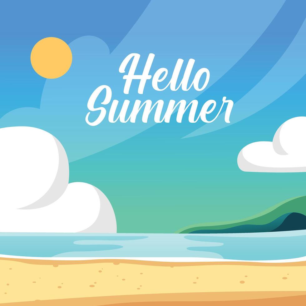 background for summer season vector