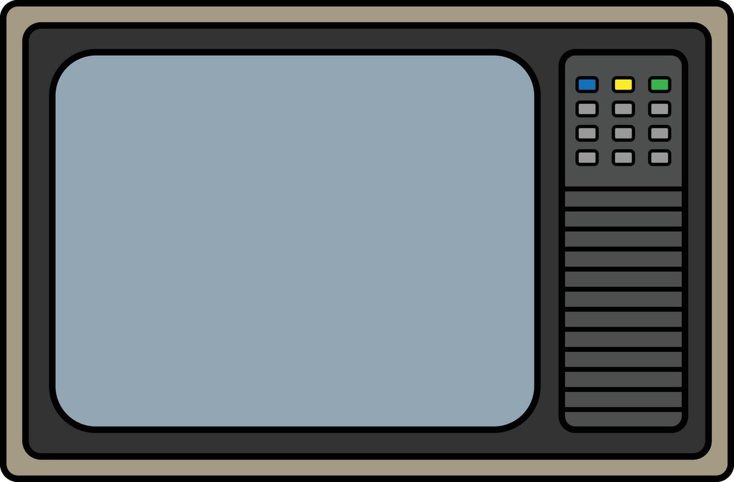 Vector illustration of television