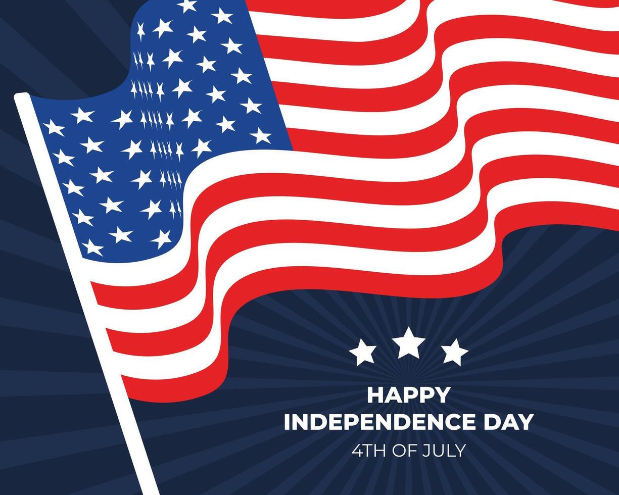 Happy Independence Day United States of America 4th of July vector