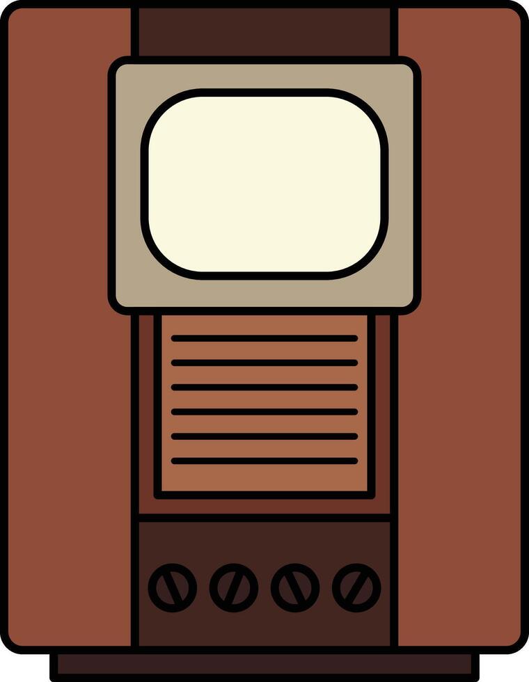 Vector illustration of television