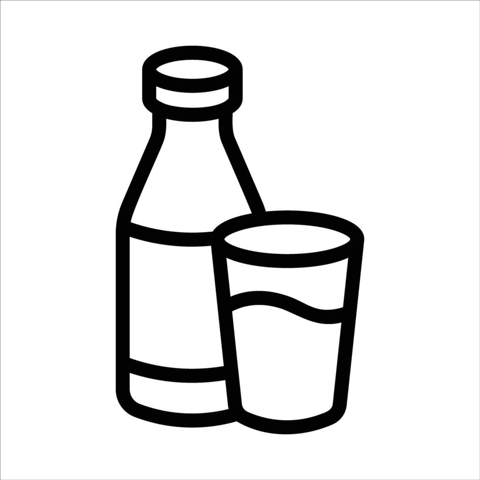 milk in flat design style vector