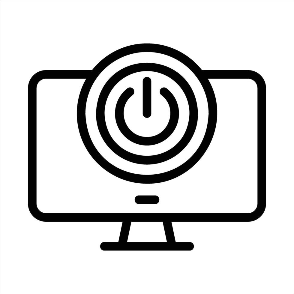 switch off in flat design style vector