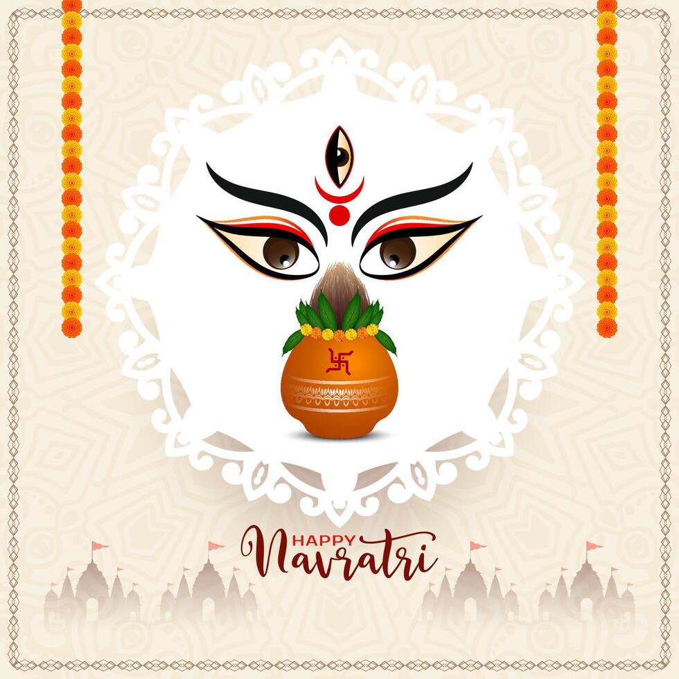 contento navratri tradicional indio festival antecedentes tarjeta vector