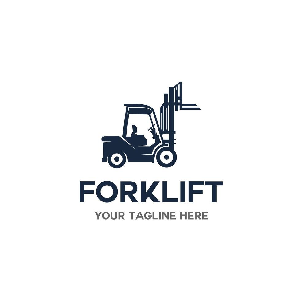 forklift logo vector. forklift icon. isolated logo design template element, suitable for your design need, logo, illustration, animation, etc. vector