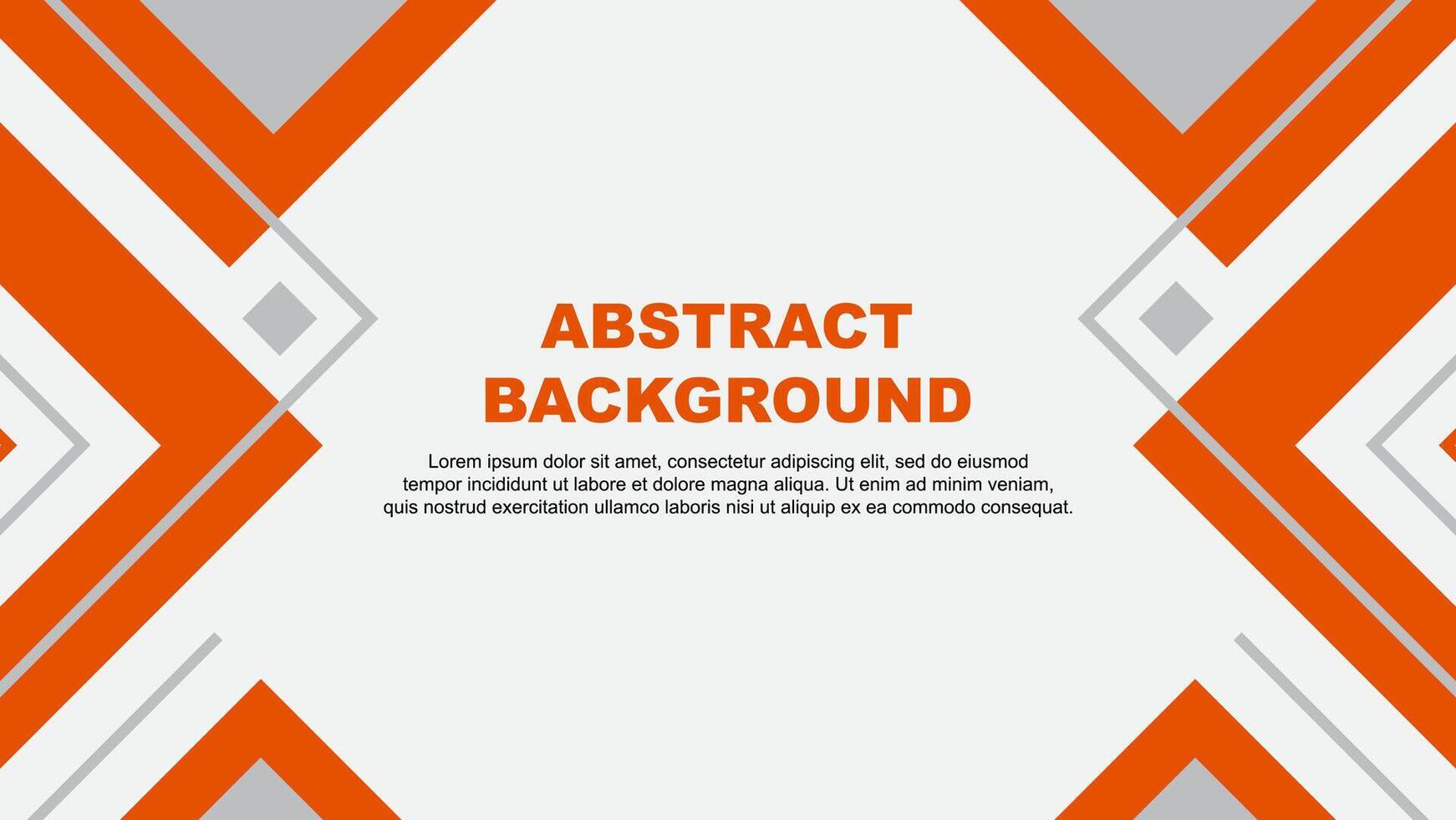 Abstract Orange Background Design Template. Banner Wallpaper Vector Illustration. Orange Illustration