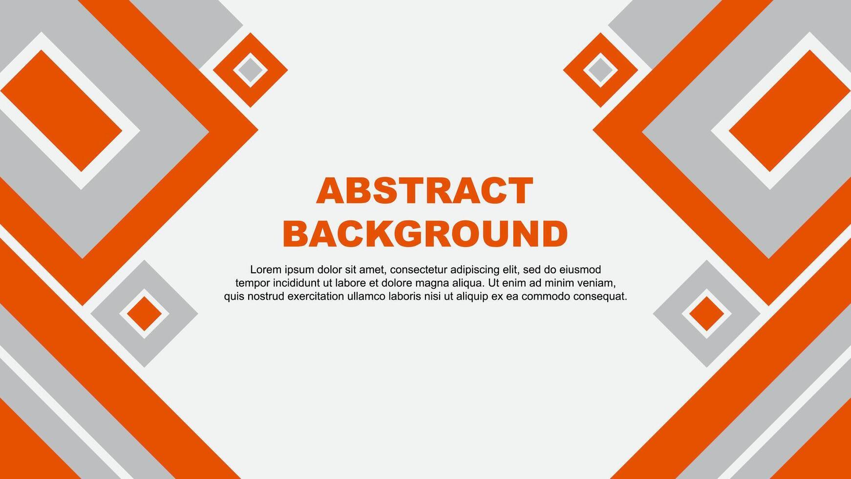 Abstract Orange Background Design Template. Banner Wallpaper Vector Illustration. Orange Cartoon