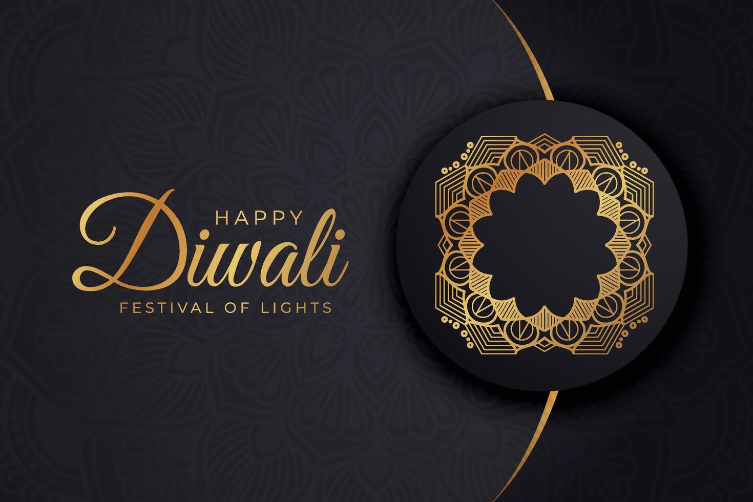 Diwali - Indian festival of lights, design template for postcards, invitations, greeting cards, posters, flyers, background and banner designs. vector