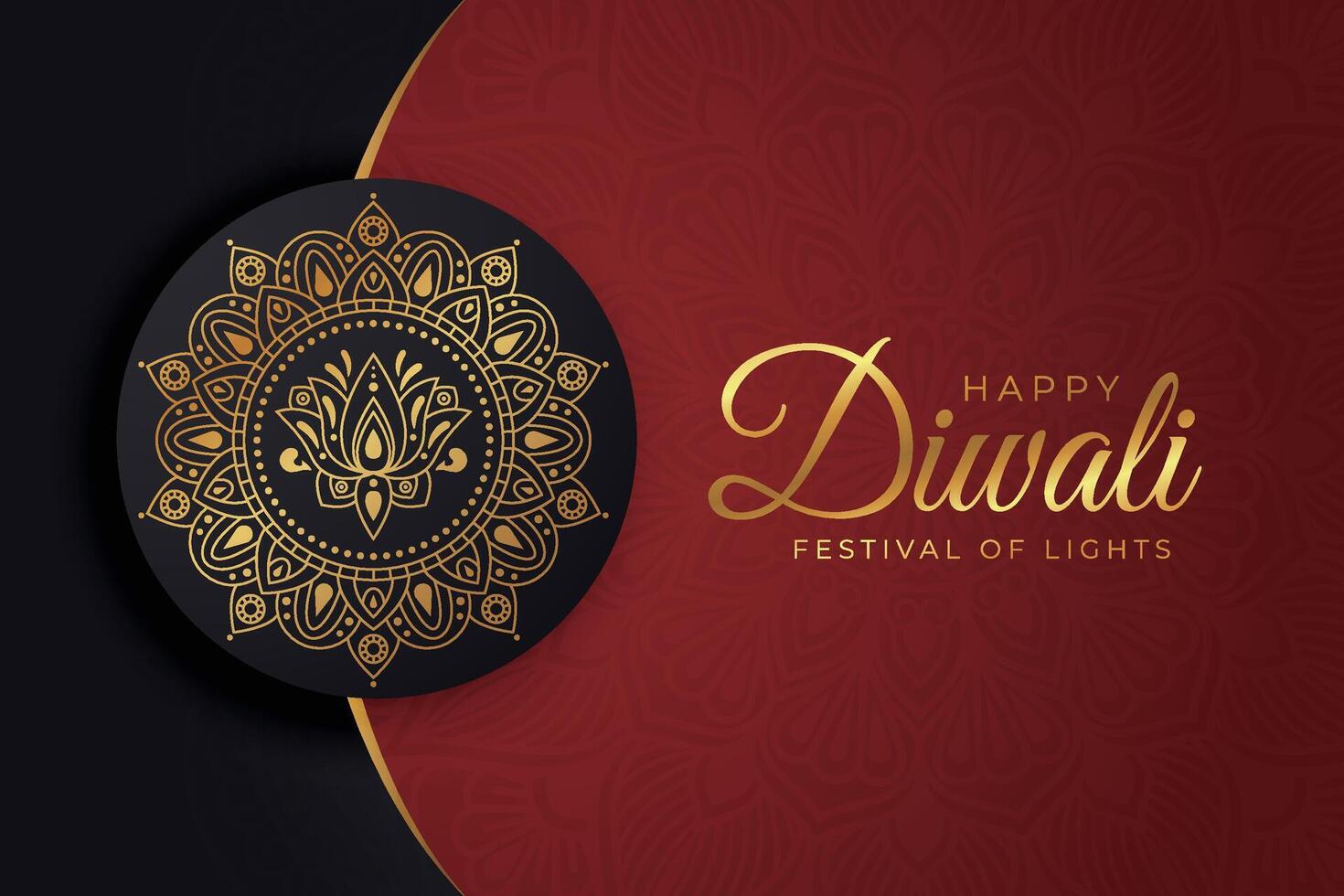 Diwali - Indian festival of lights, design template for postcards, invitations, greeting cards, posters, flyers, background and banner designs. vector