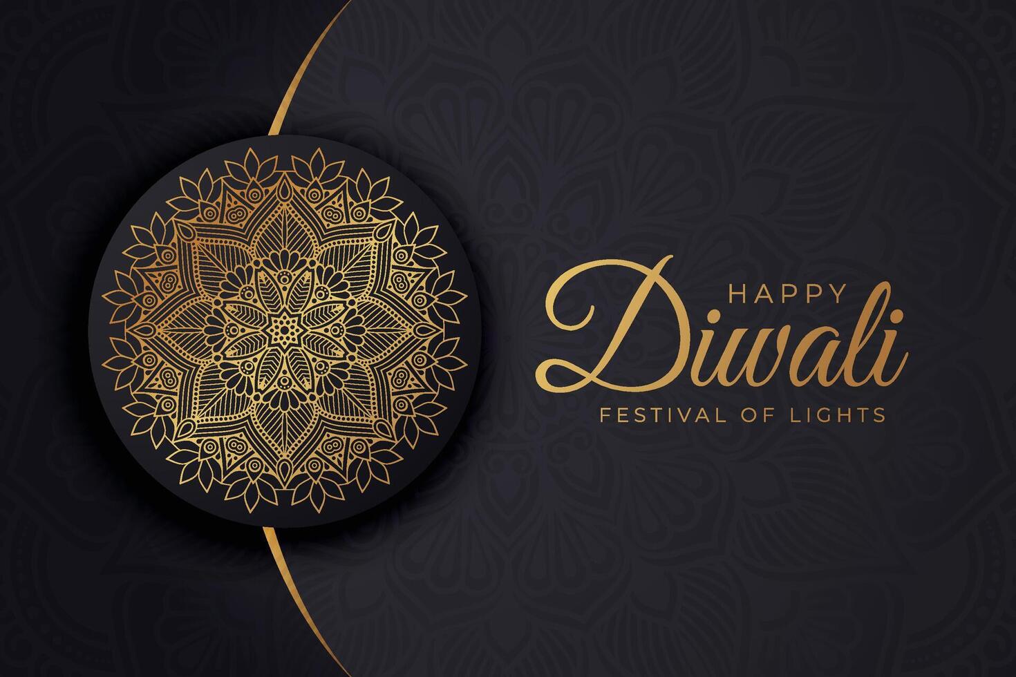 Diwali - Indian festival of lights, design template for postcards, invitations, greeting cards, posters, flyers, background and banner designs. vector