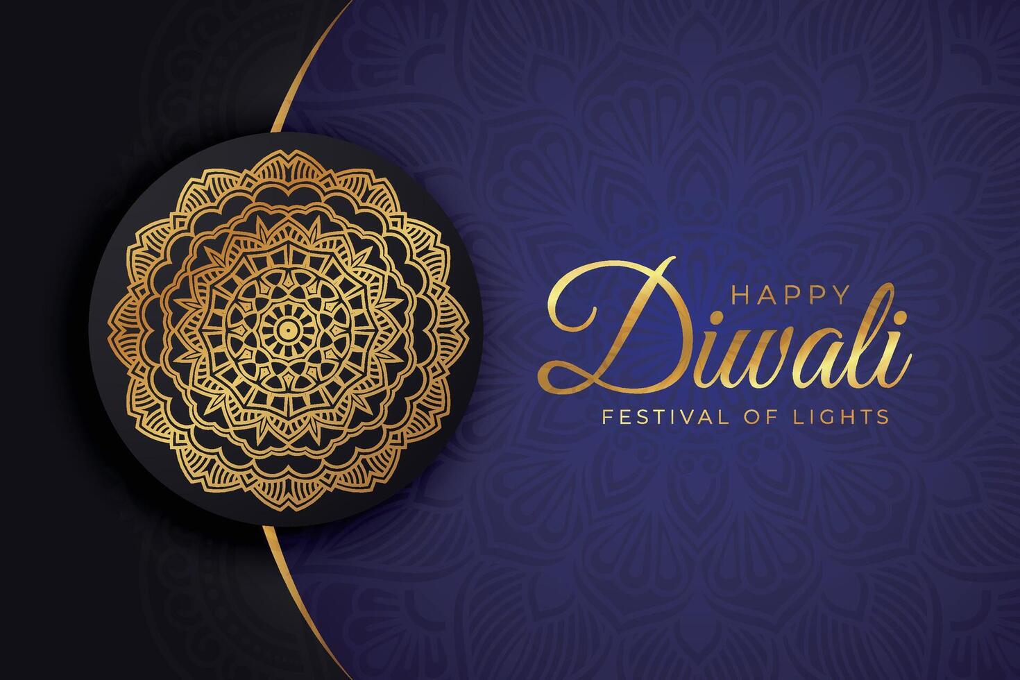 Diwali - Indian festival of lights, design template for postcards, invitations, greeting cards, posters, flyers, background and banner designs. vector
