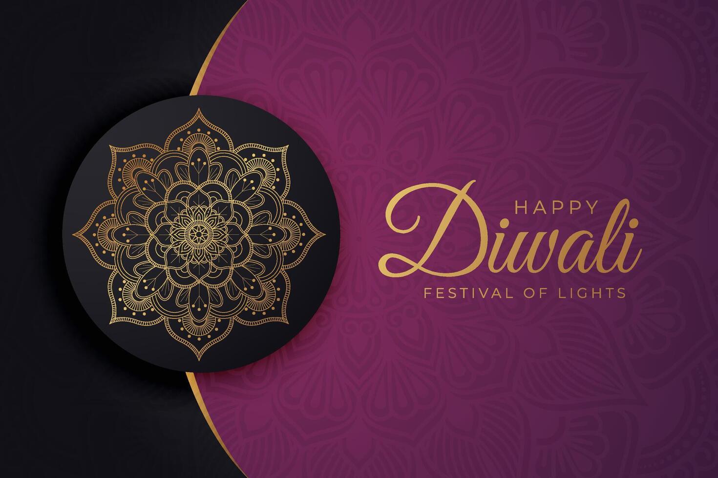 Diwali - Indian festival of lights, design template for postcards, invitations, greeting cards, posters, flyers, background and banner designs. vector