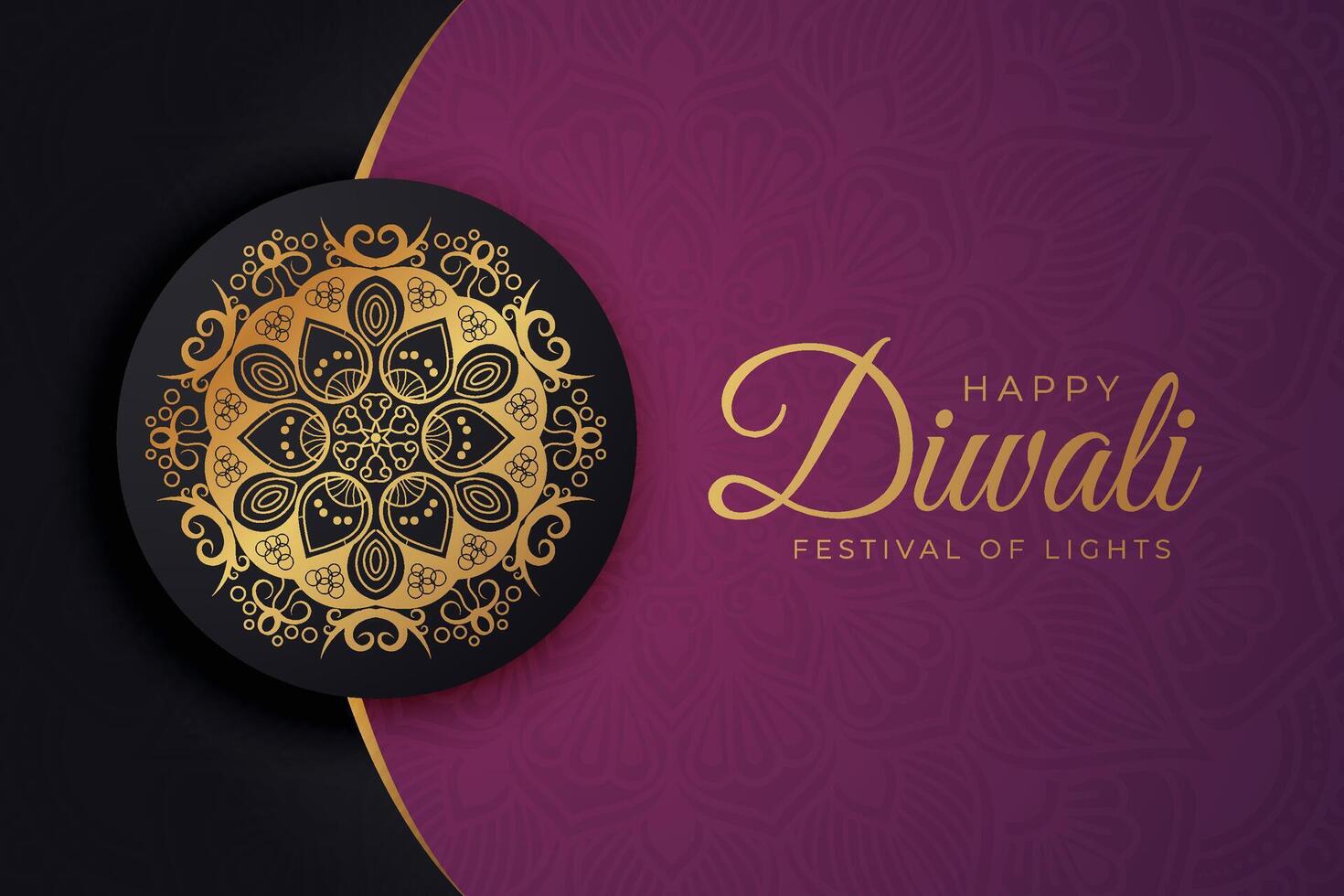 Diwali - Indian festival of lights, design template for postcards, invitations, greeting cards, posters, flyers, background and banner designs. vector