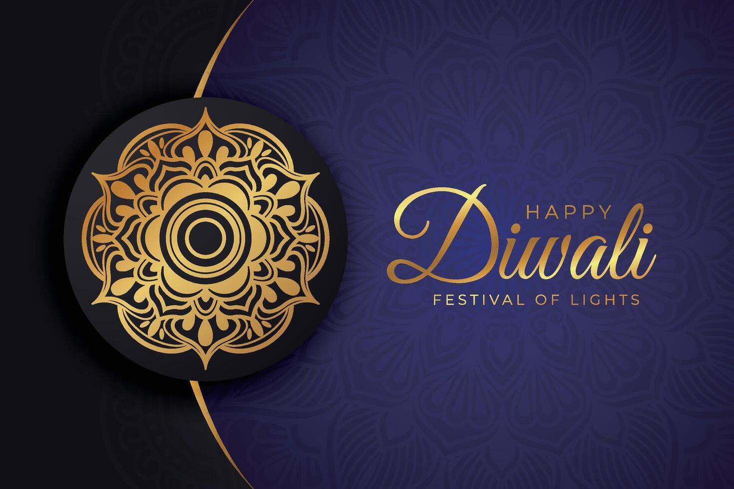 Diwali - Indian festival of lights, design template for postcards, invitations, greeting cards, posters, flyers, background and banner designs. vector