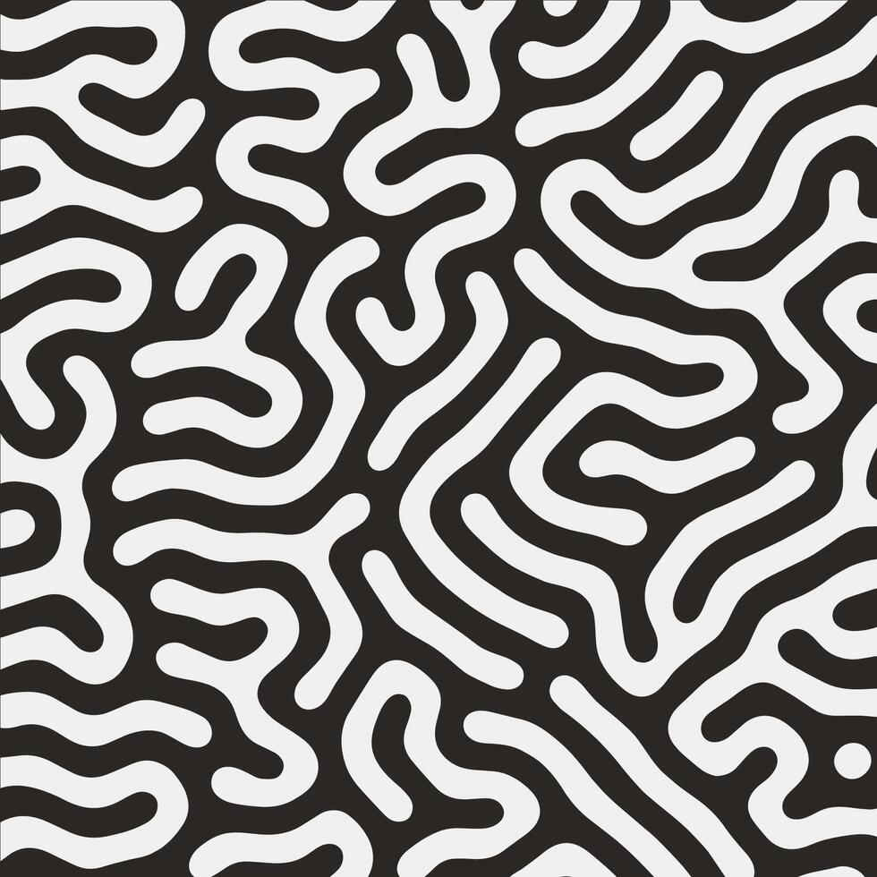 Abstract turing lines organic shape patterns background vector